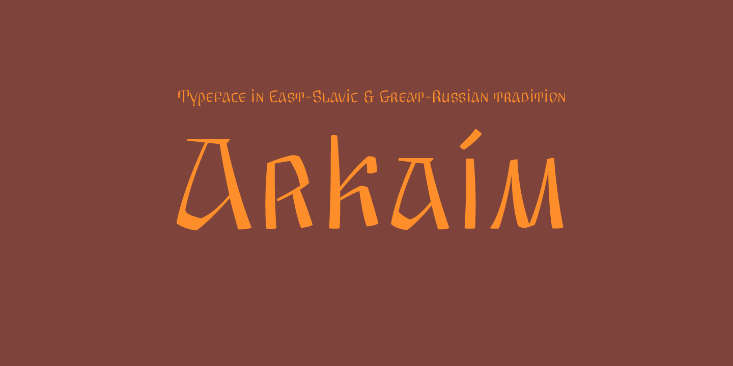 Arkaim Regular Font preview