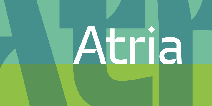 Atria Font preview