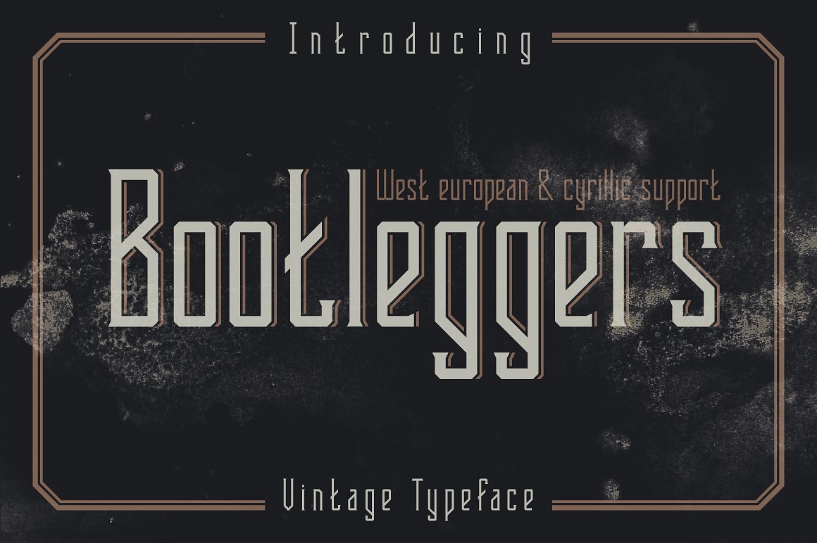 Bootleggers Font preview