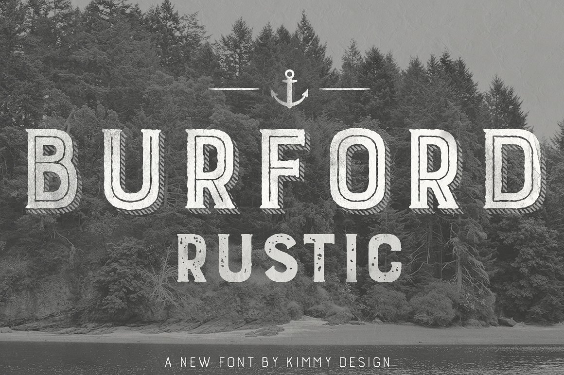 Burford Rustic Font preview