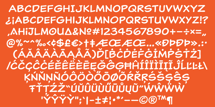 Classic Comic Bold Font preview