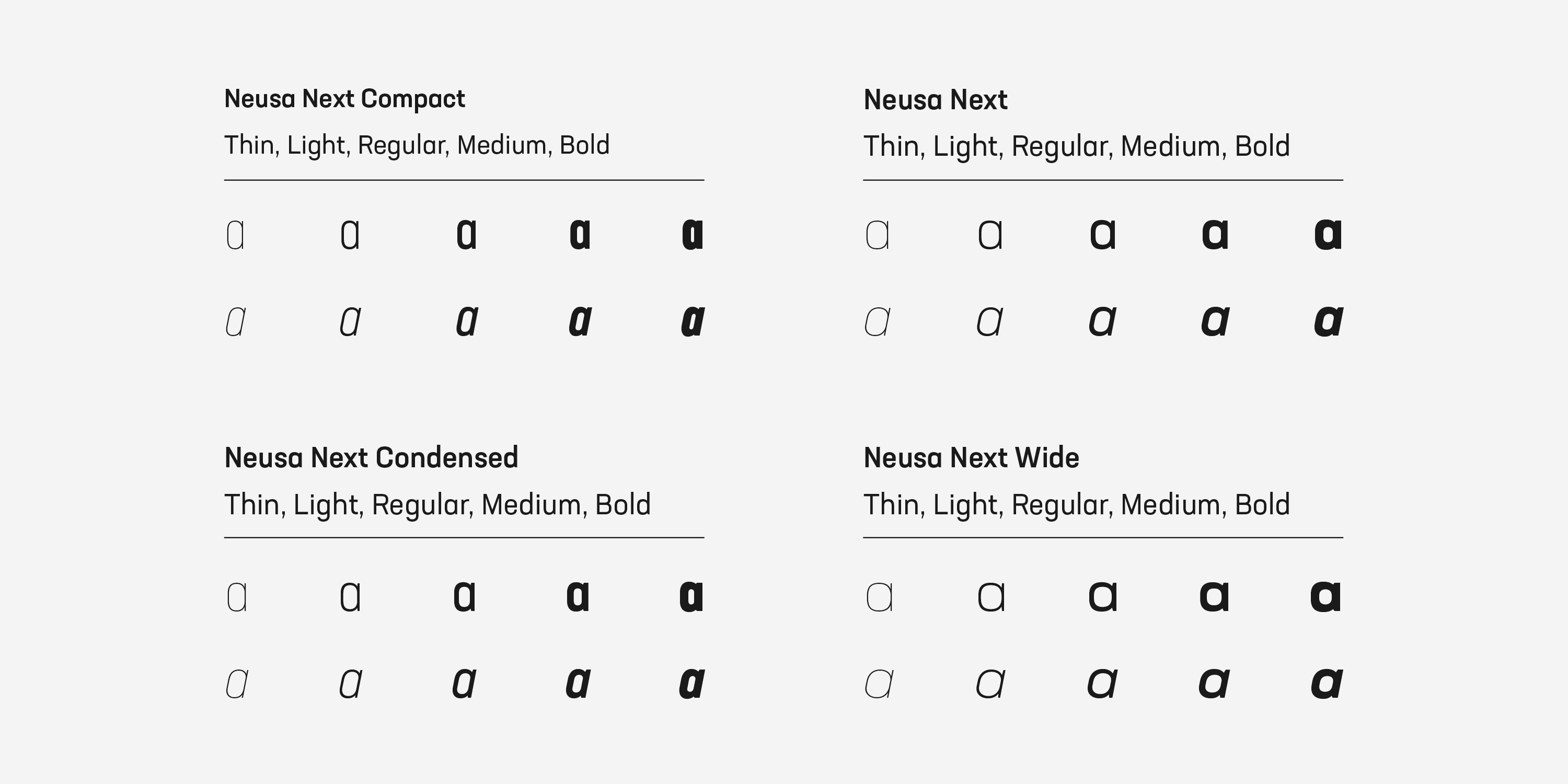 Neusa Next Pro Compact Bold Italic Font preview