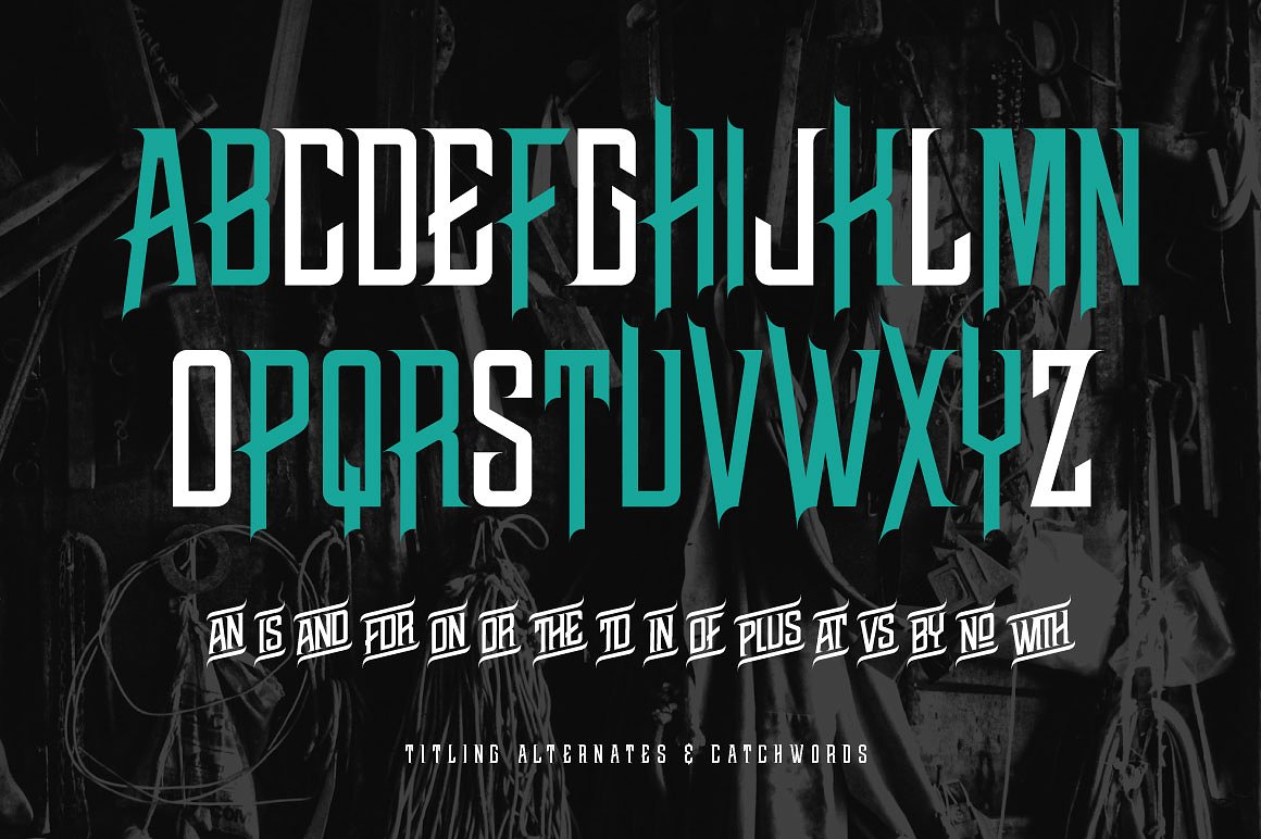 NWB Marvis Display Pro Slant Font preview