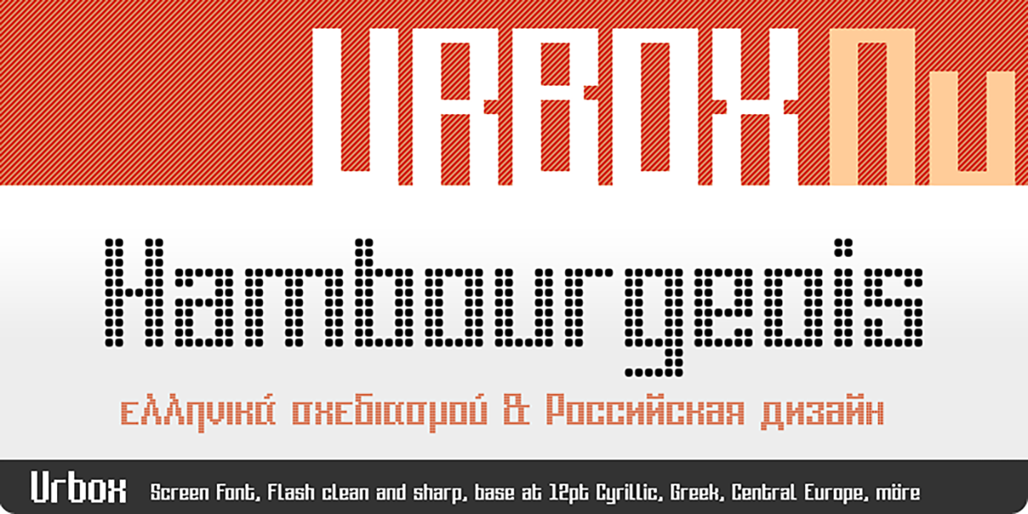 Urbox Nu Dot Light Italic Font preview