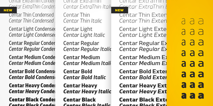 XXII Centar Bold Italic Font preview