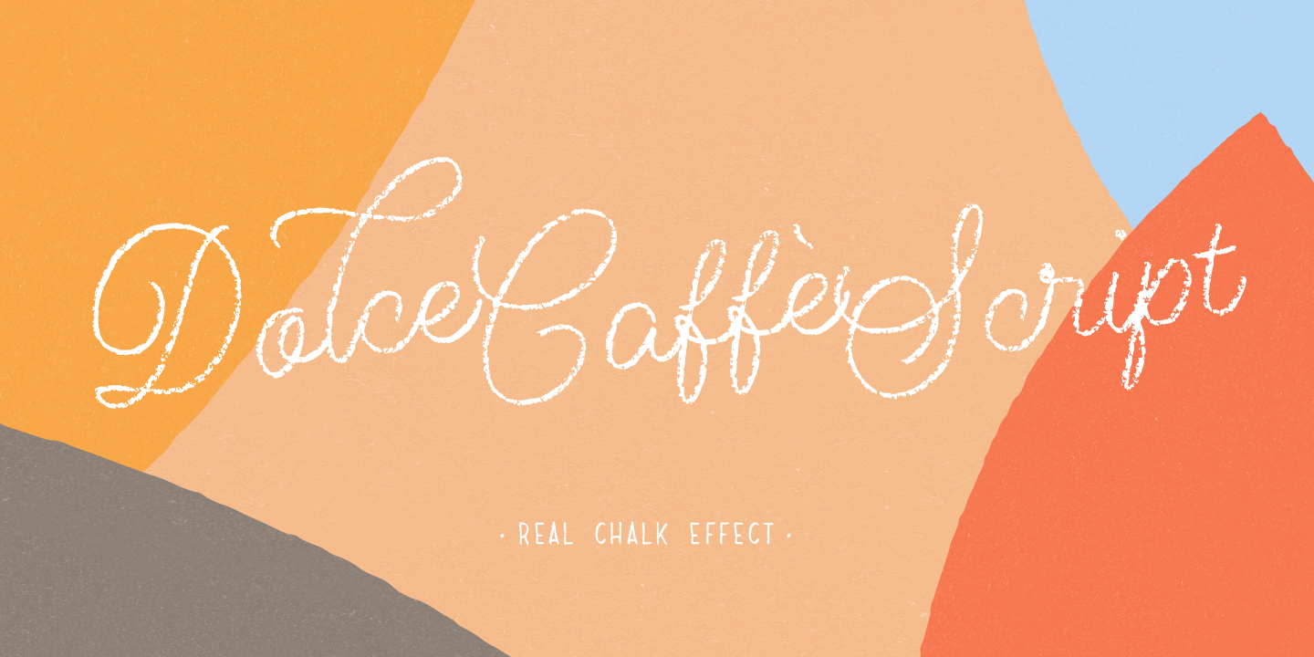 Dolce Caffe Chalk Chalk Script Font preview