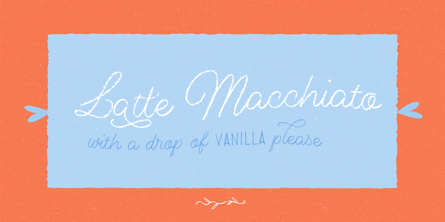 Dolce Caffe Chalk Chalk Italic Font preview