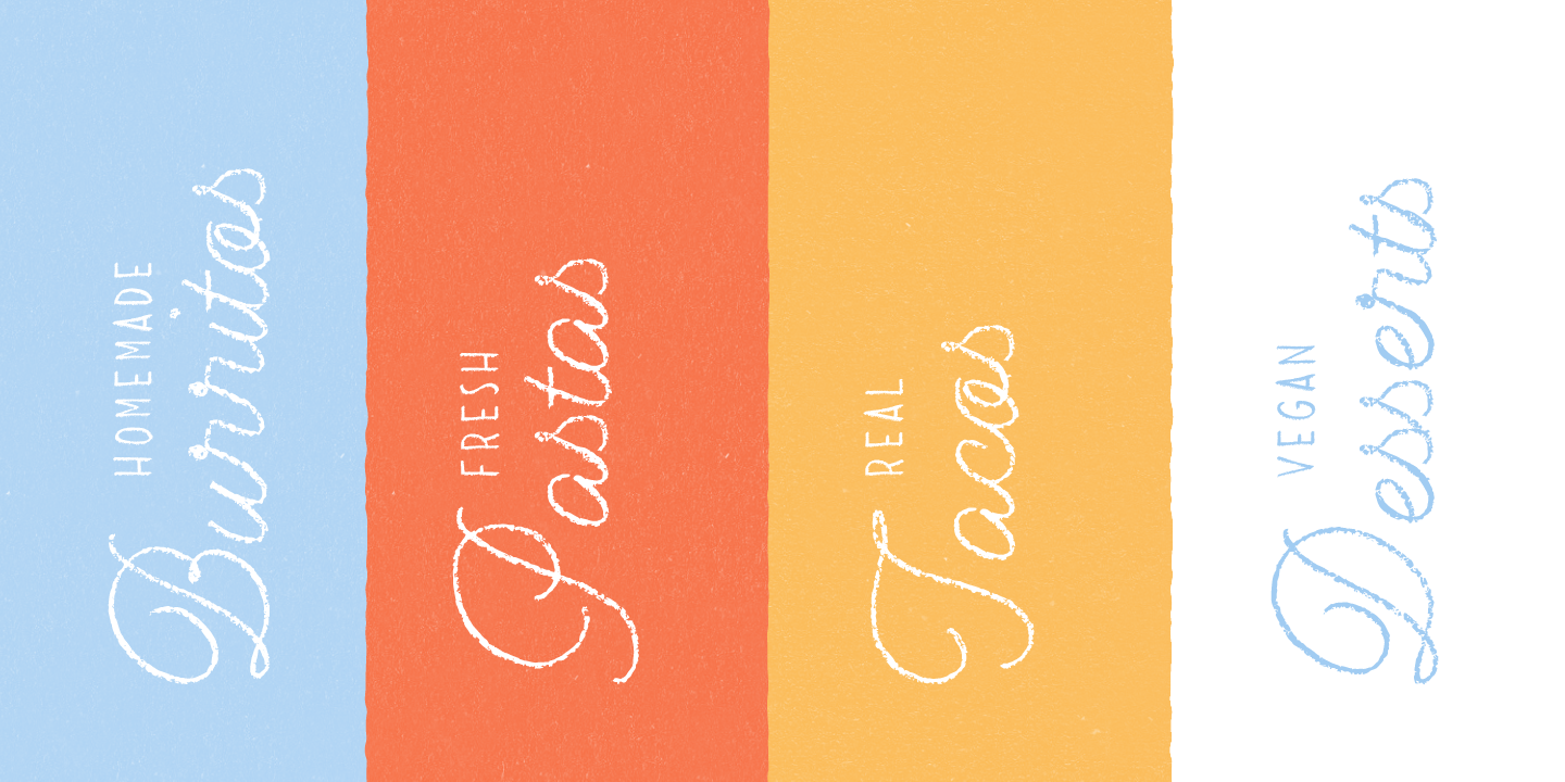 Dolce Caffe Chalk Chalk Extras Font preview