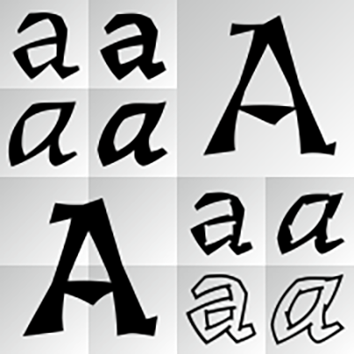Florentin 2D Regular Font preview