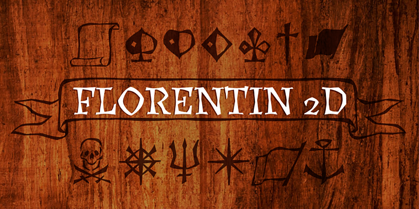 Florentin 2D Font preview