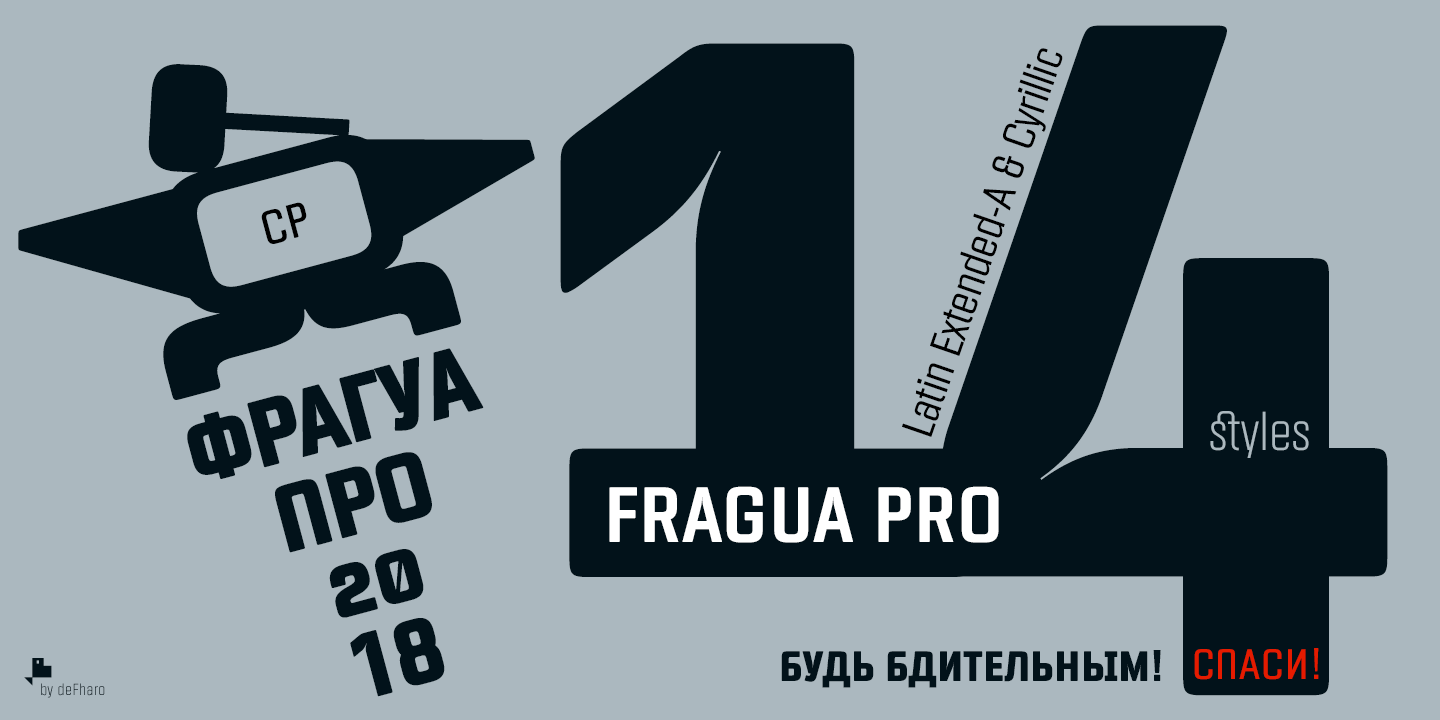 Fragua Pro Regular Font preview