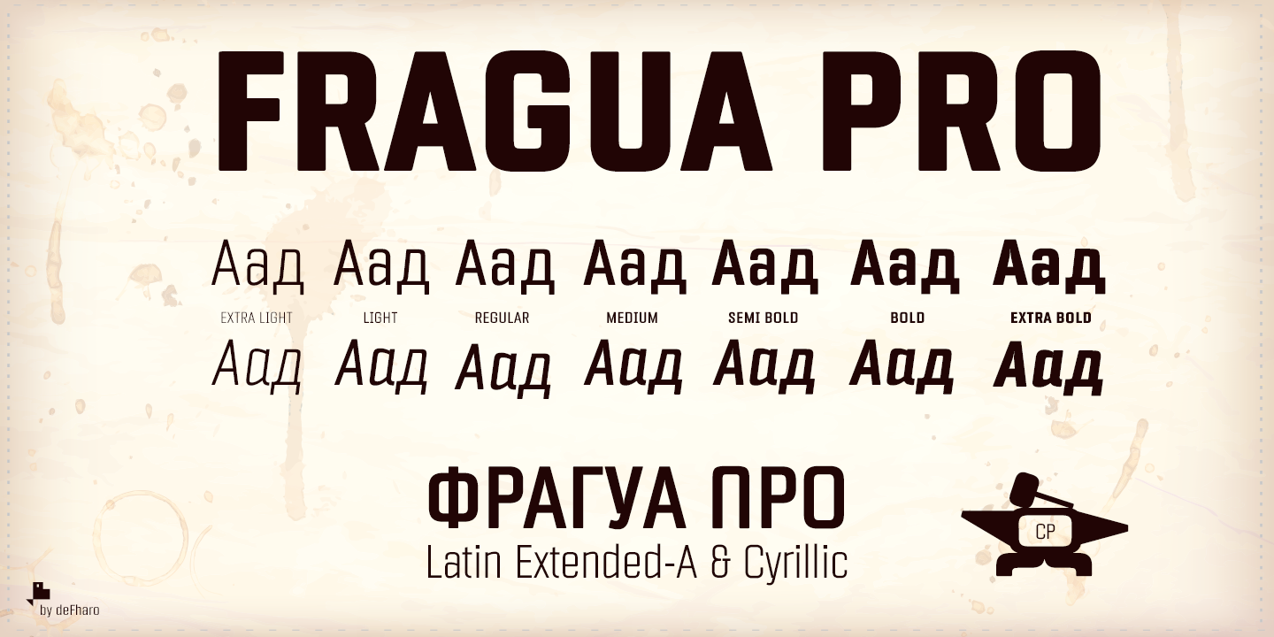 Fragua Pro Extra Bold Italic Font preview