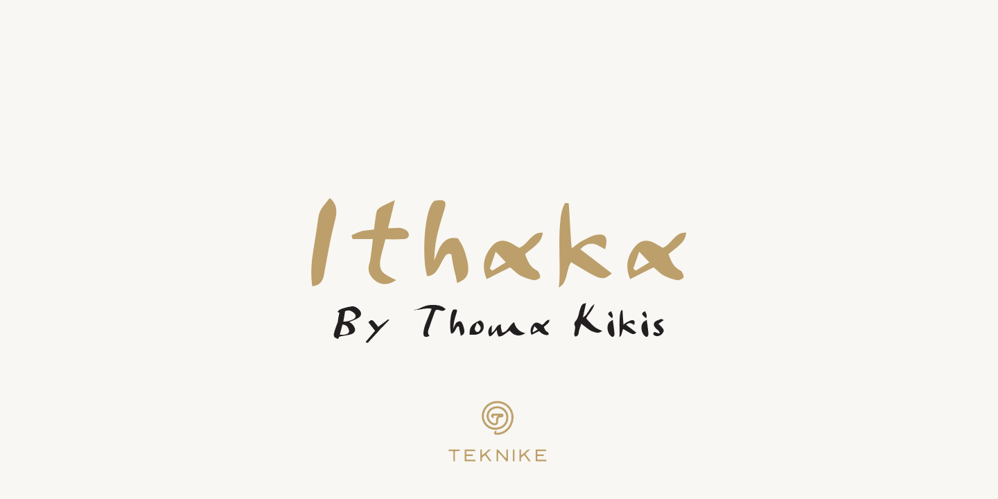 Ithaka Bold Font preview