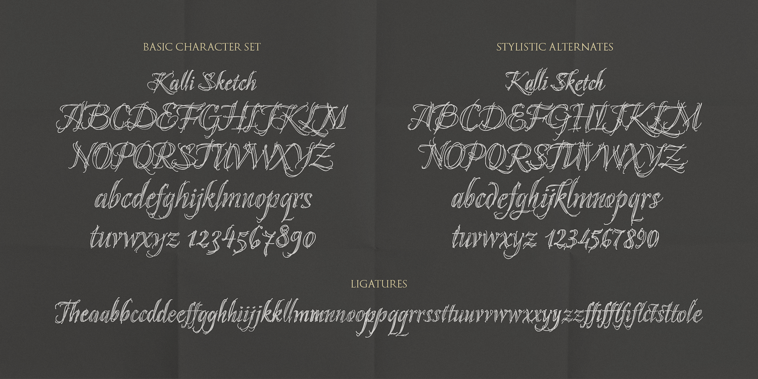 Kalli Sketch Regular Font preview