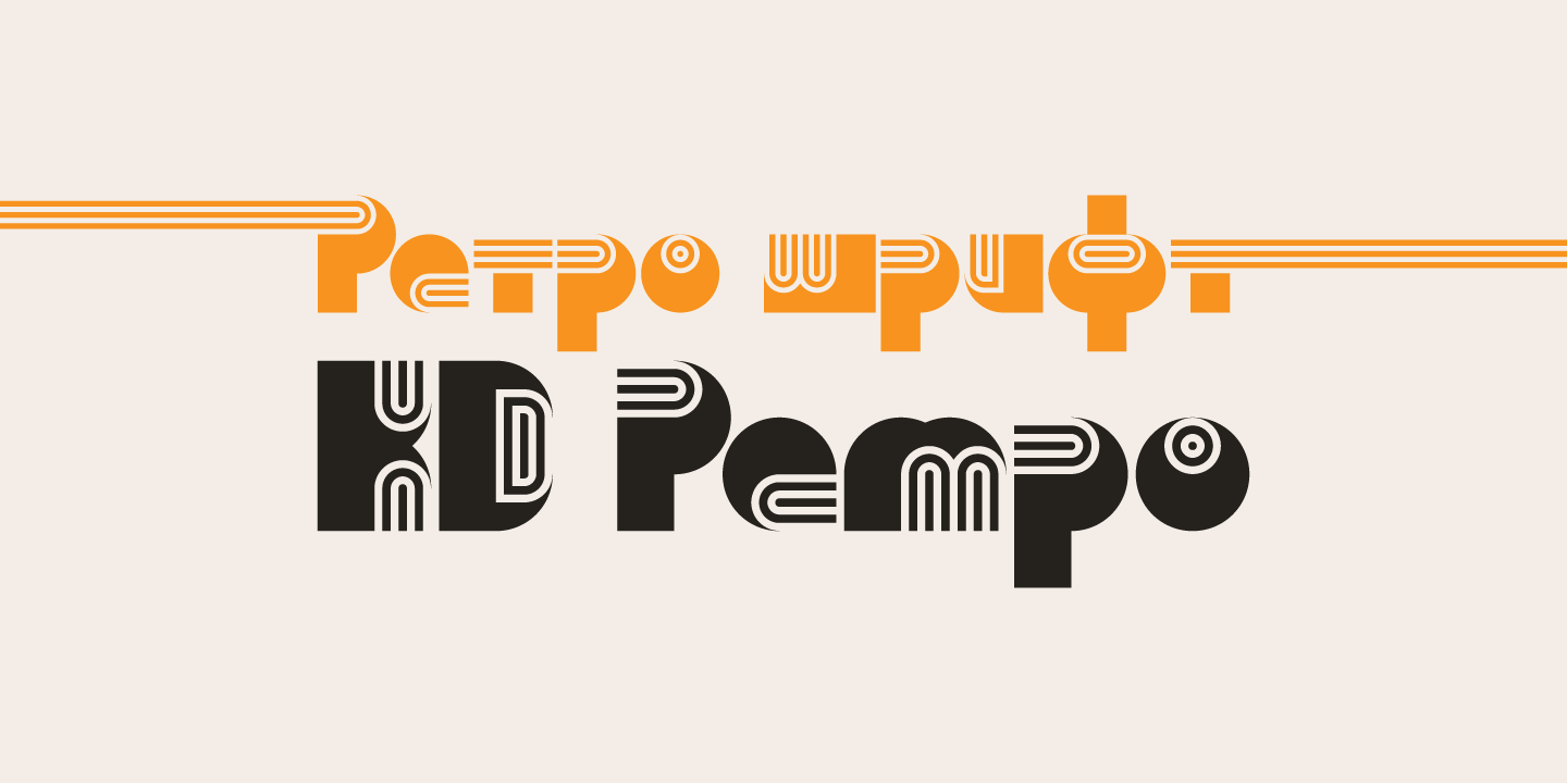KD Pempo Font preview