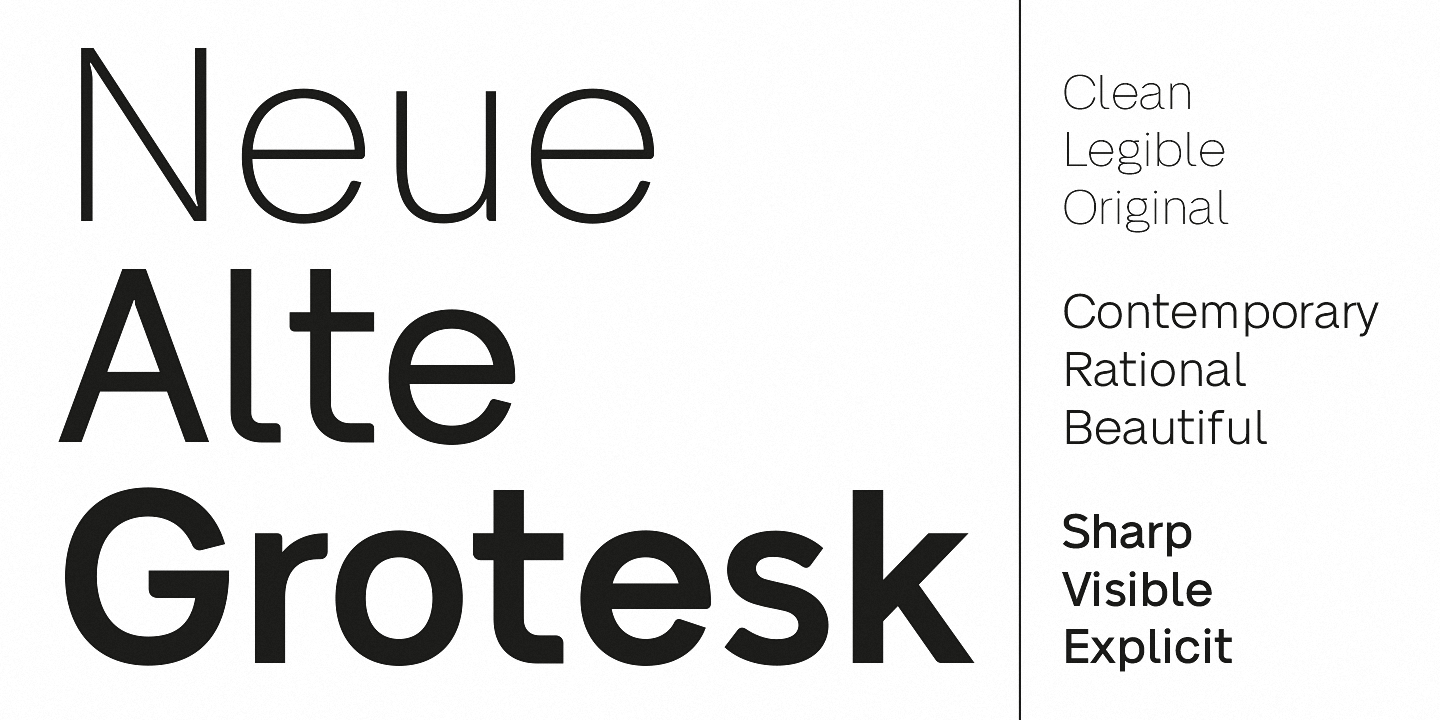 Neue Alte Grotesk Font preview