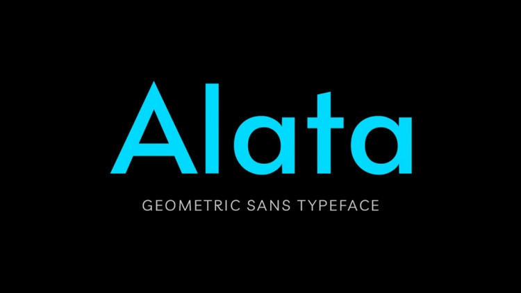 Alata Font preview