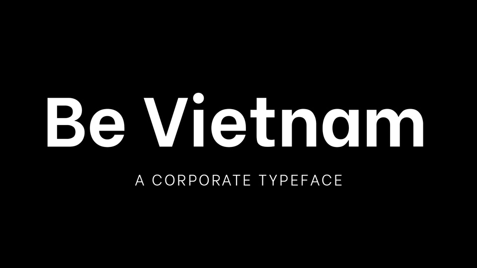 Be Vietnam Font preview