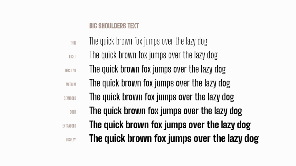 Big Shoulders Text SemiBold Font preview