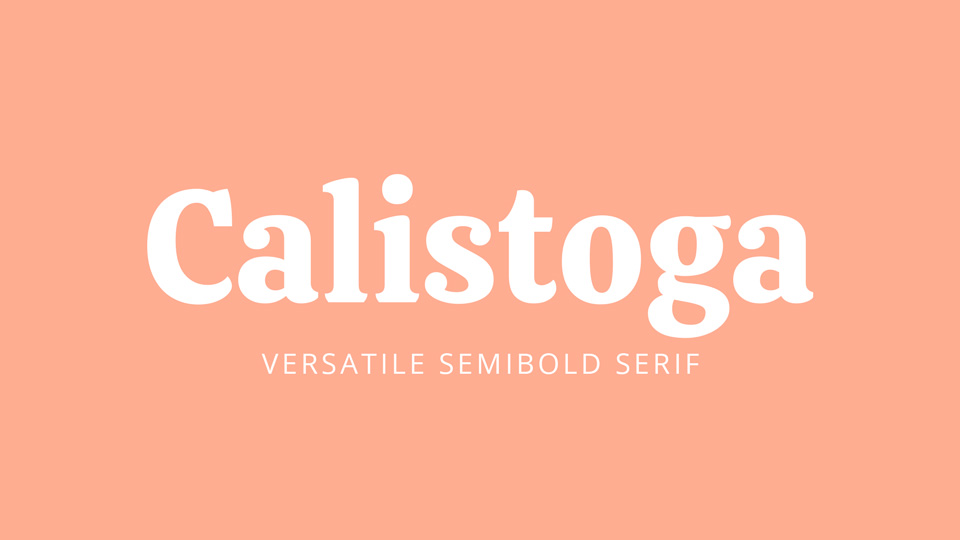 Calistoga Font preview
