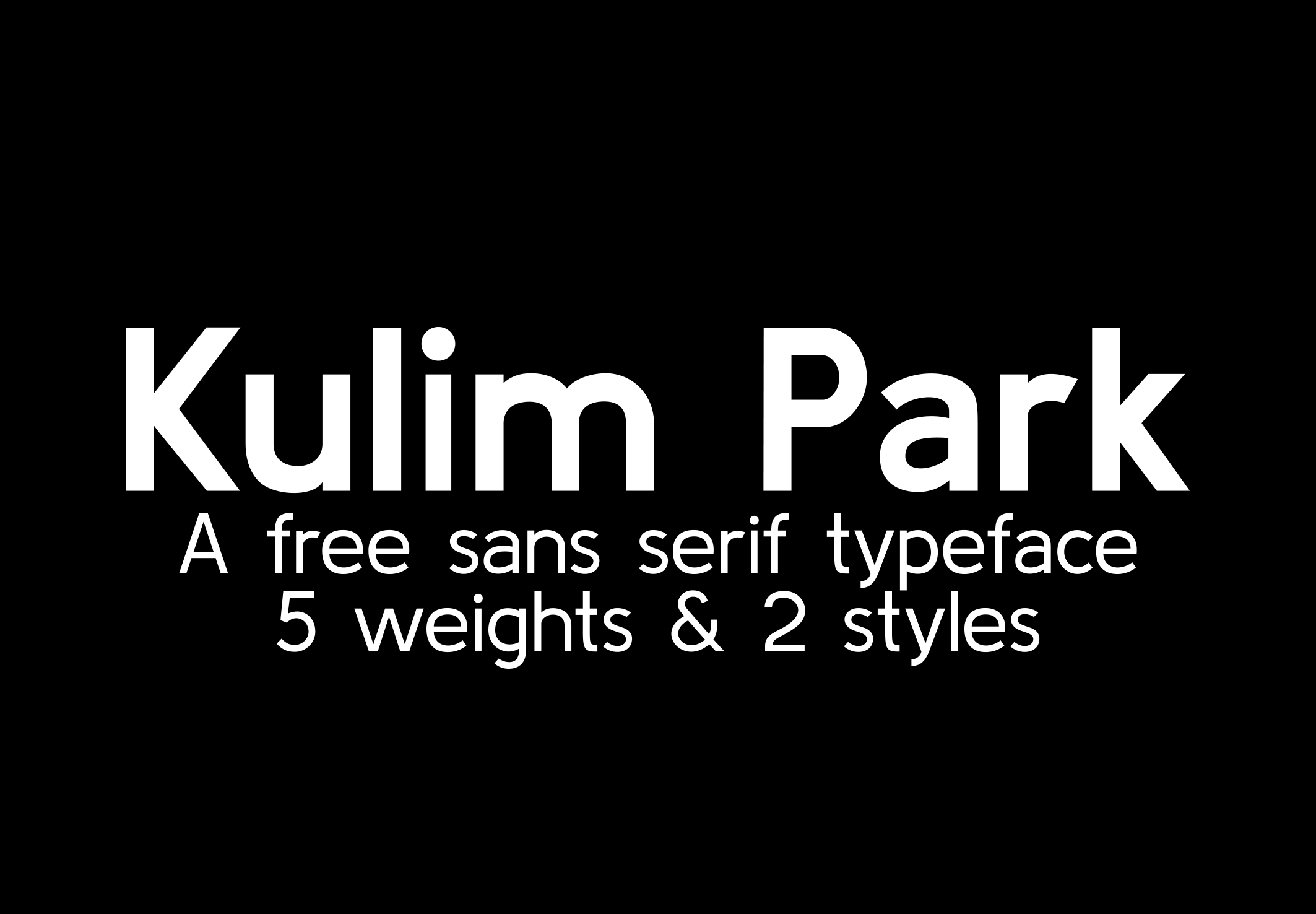 Kulim Park Font preview