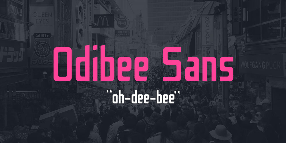 Odibee Sans Font preview