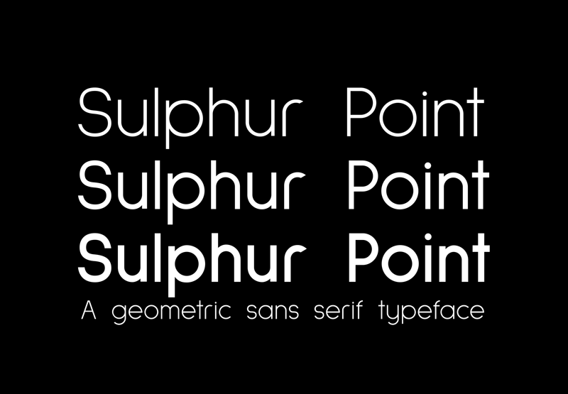 Sulphur Point Font preview