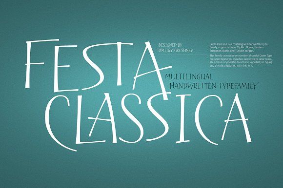 Festa Classica Font preview