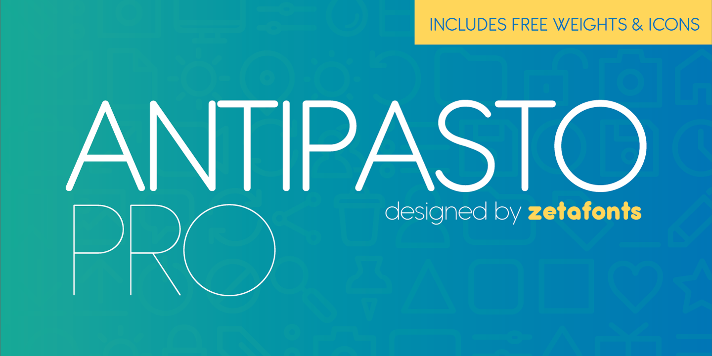 Antipasto Pro Regular Font preview