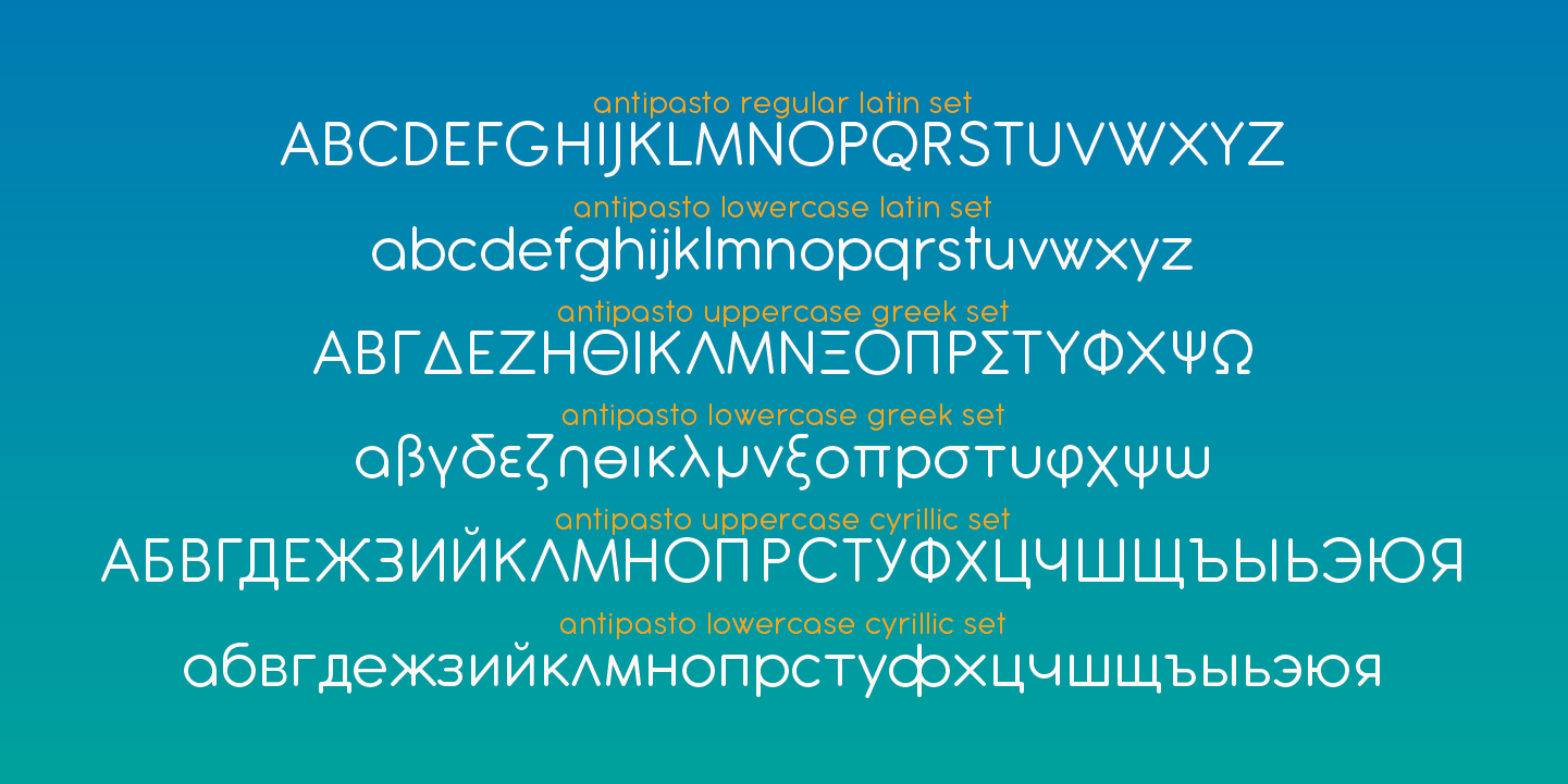 Antipasto Pro Thin Font preview