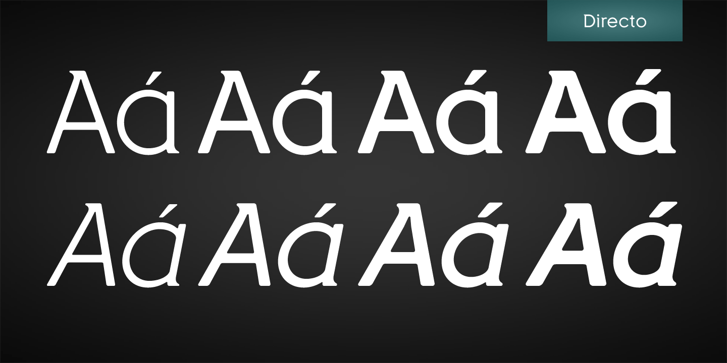 Directo Medium Italic Font preview