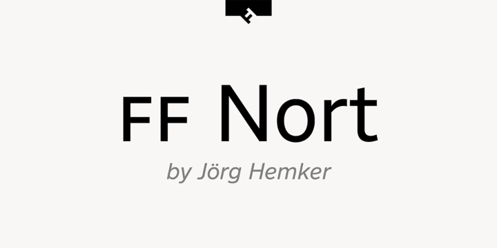 FF Nort ExtraLight Font preview