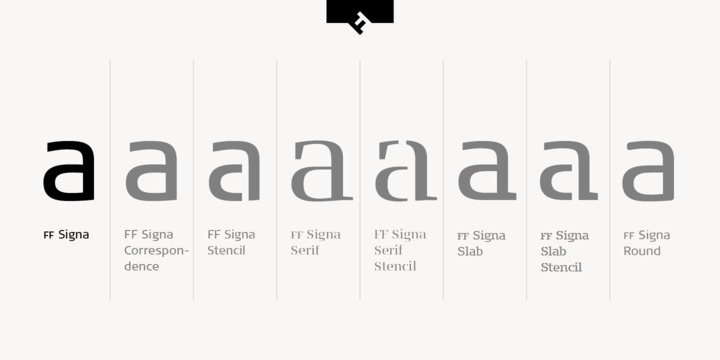 FF Signa Medium Italic Font preview