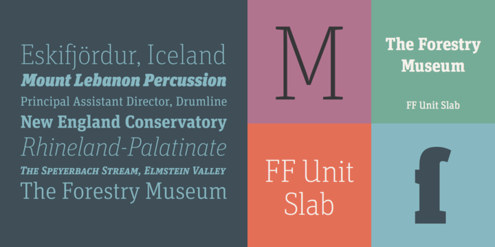 FF Unit Slab Pro Thin Italic Font preview