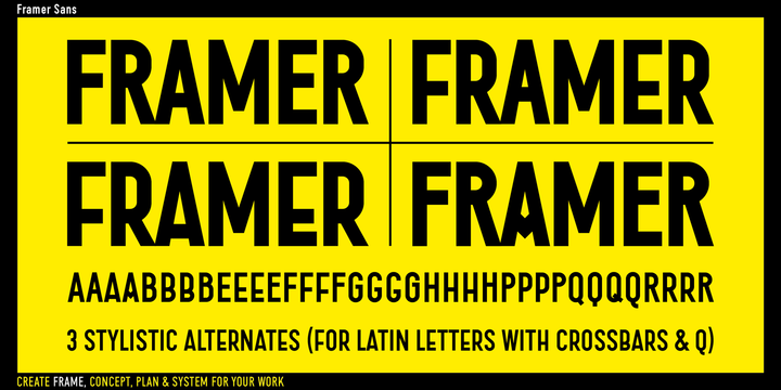 Framer Sans 500 Font preview