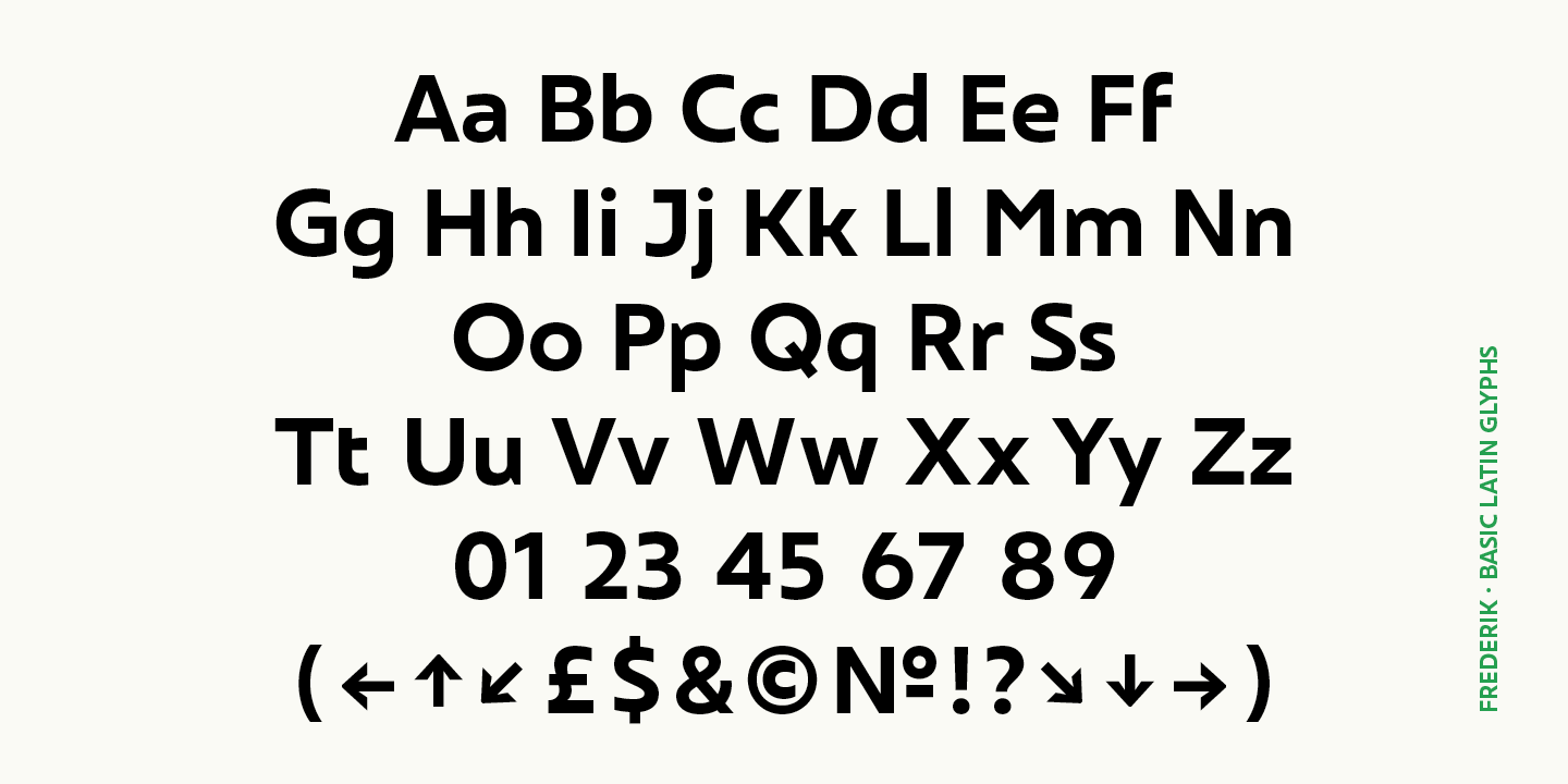 Frederik Thin Font preview