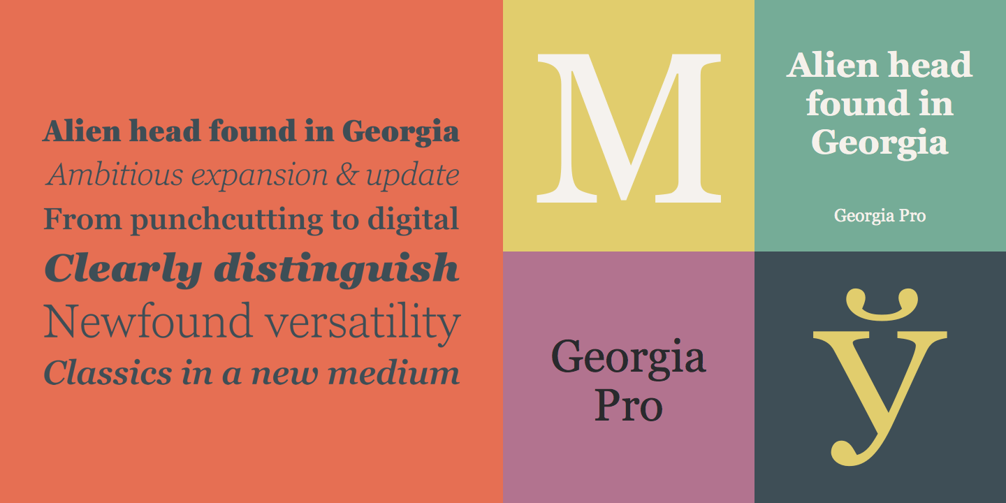 Georgia Pro Font preview