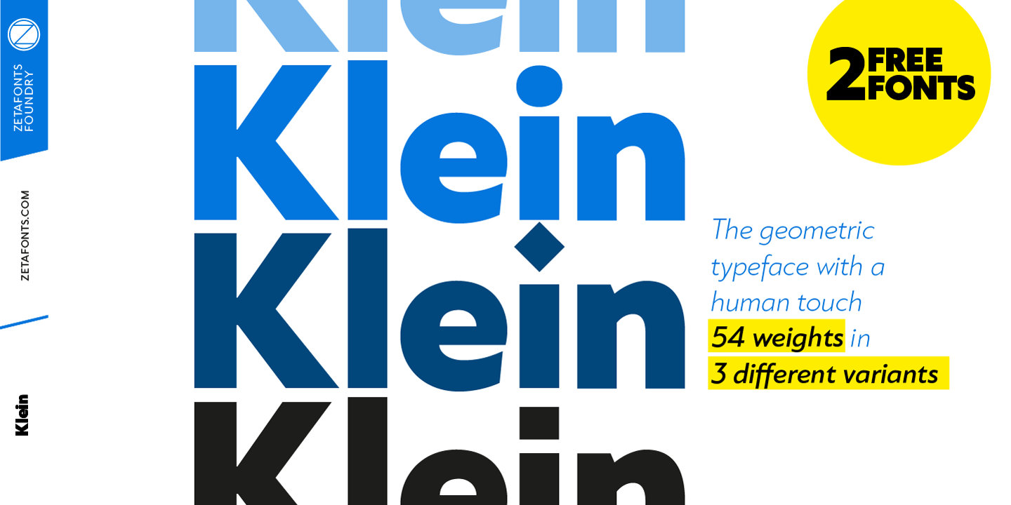 Klein Font preview