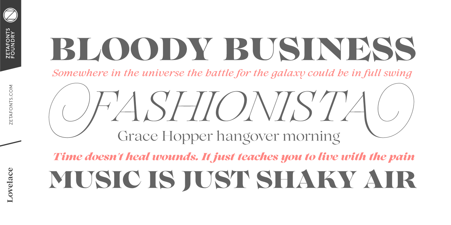 Lovelace Bold Italic Font preview