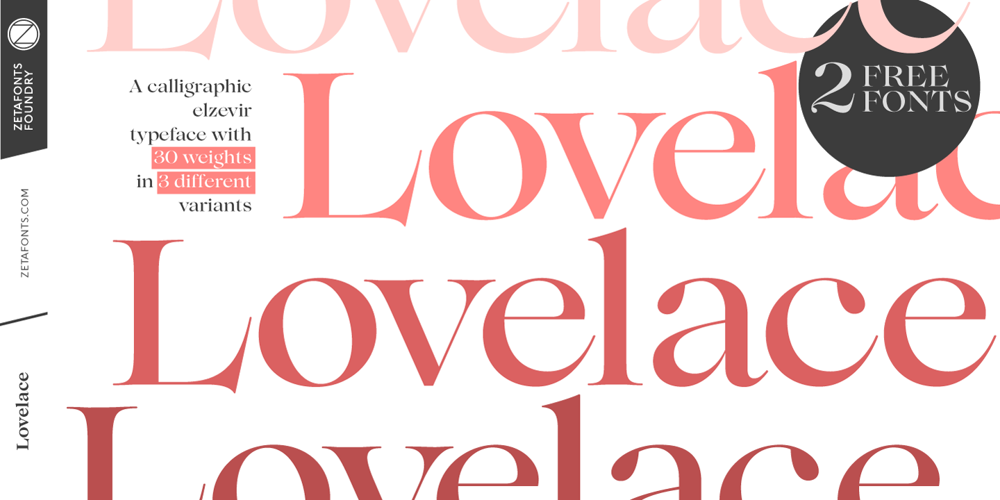 Lovelace Font preview