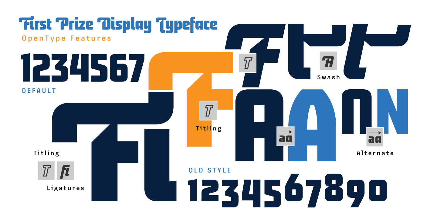 First Prize Bold Font preview