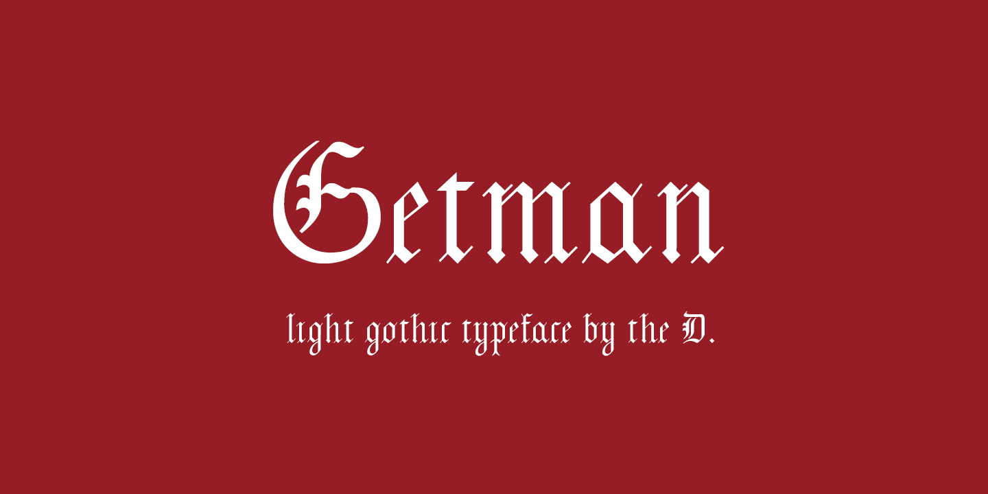 Getman Regular Font preview