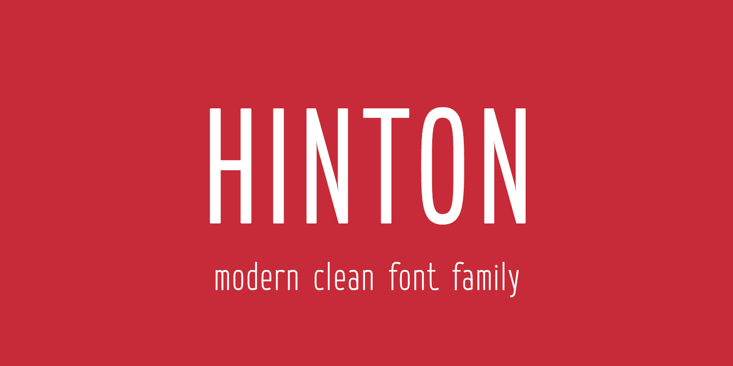 Hinton Font preview