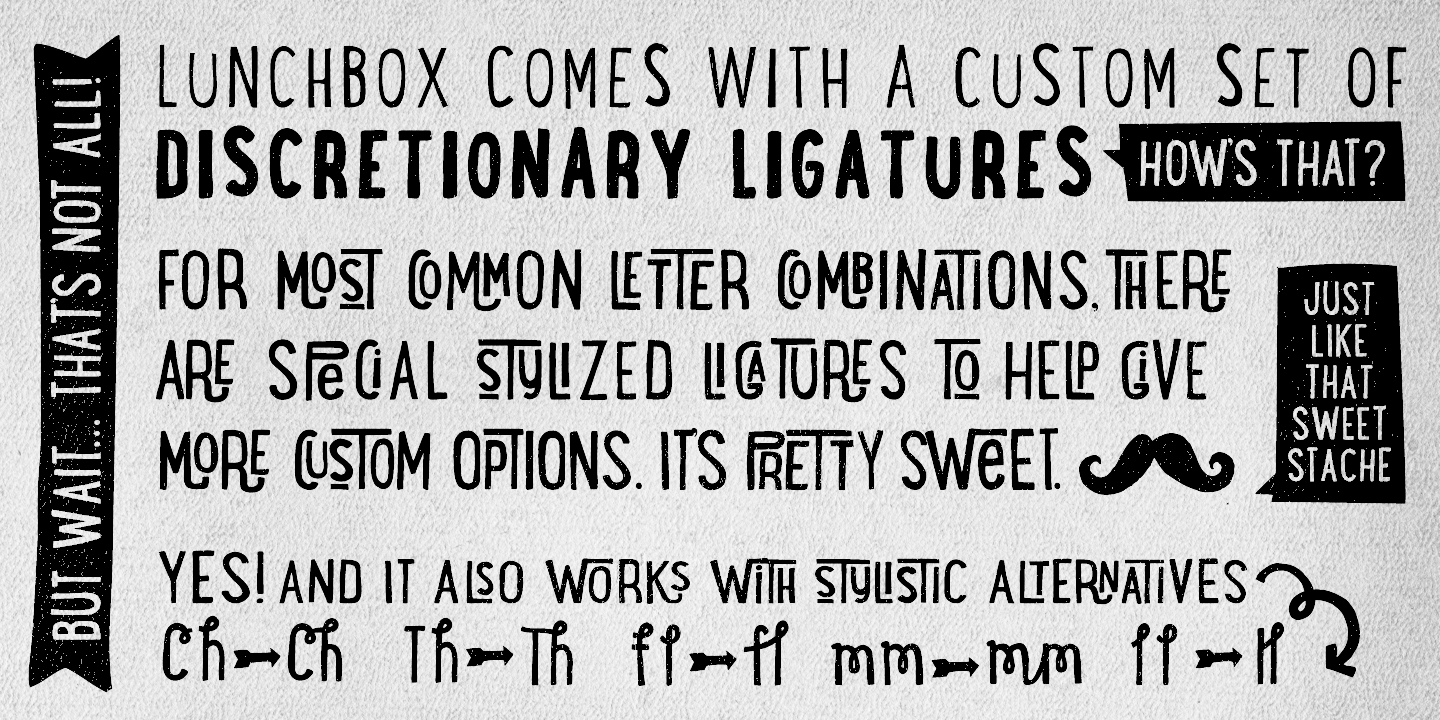 LunchBox Regular Font preview