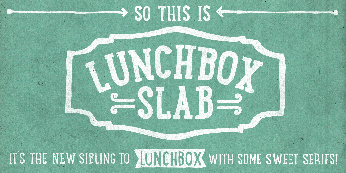 LunchBox Slab Light Font preview