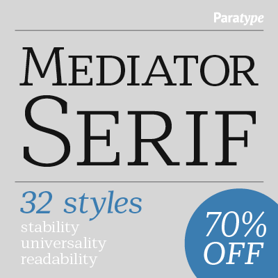 Mediator Serif Font preview