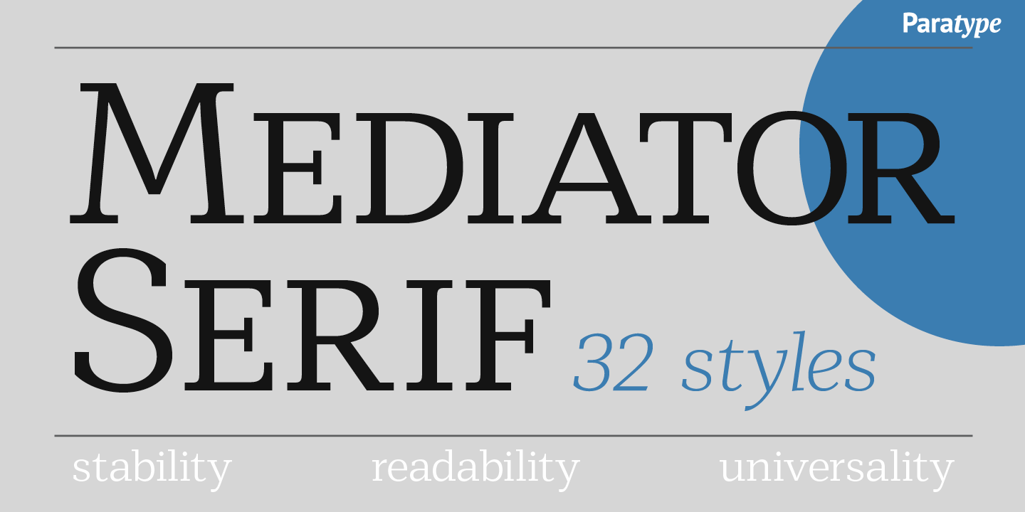 Mediator Serif Thin Italic Font preview