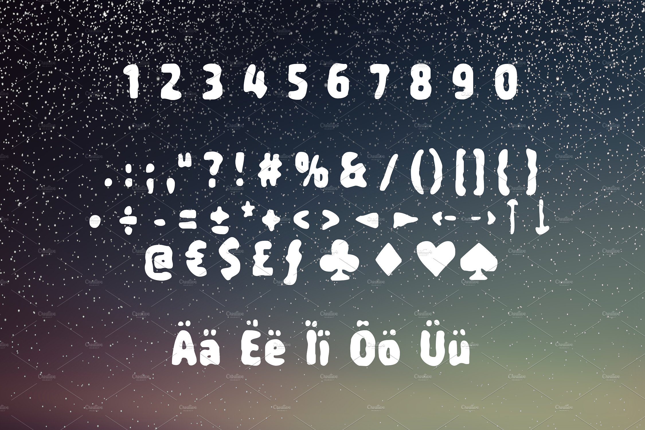 Snow On The Roof Regular Font preview