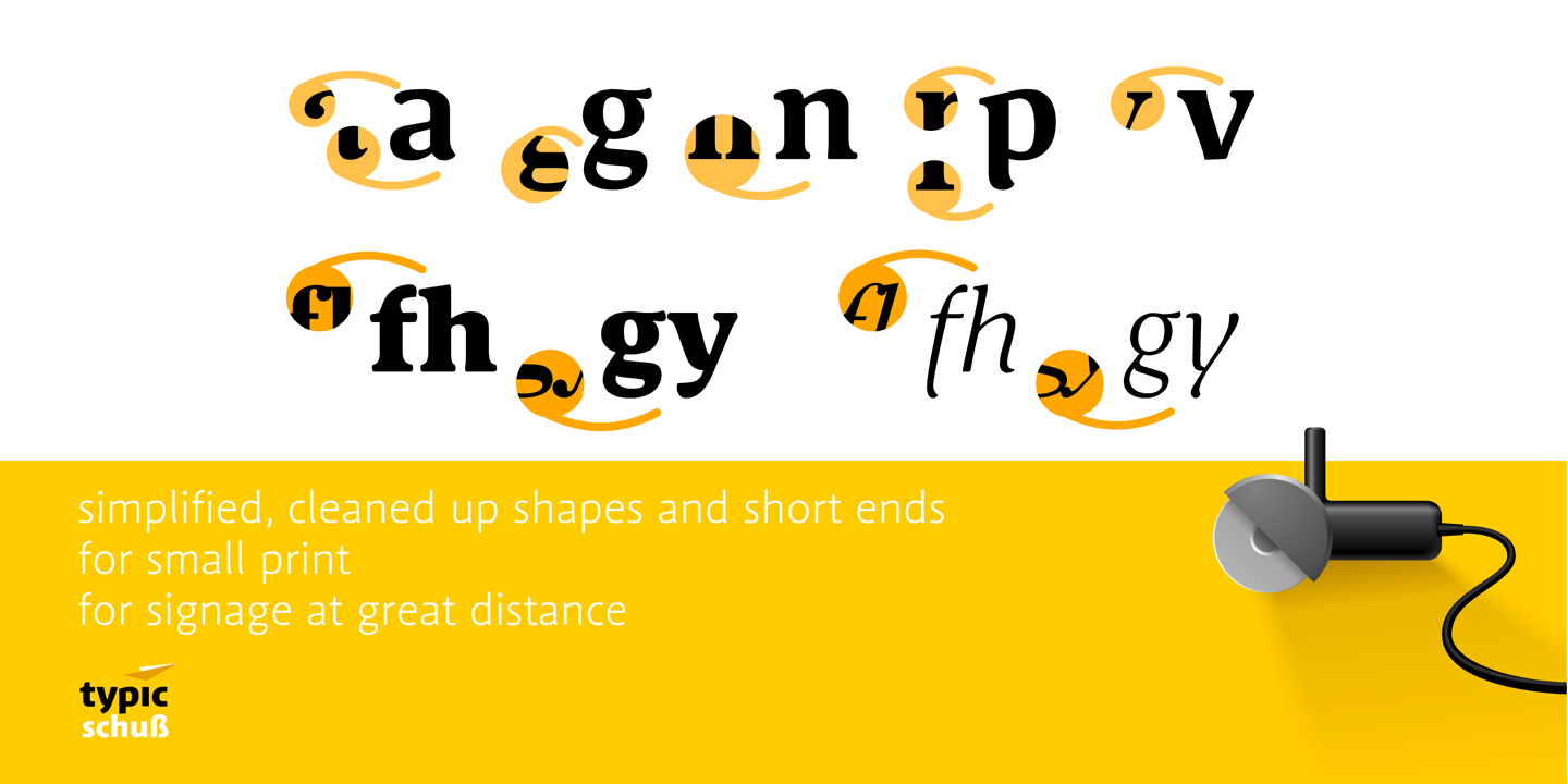 Schuss Sans Heavy Italic Font preview