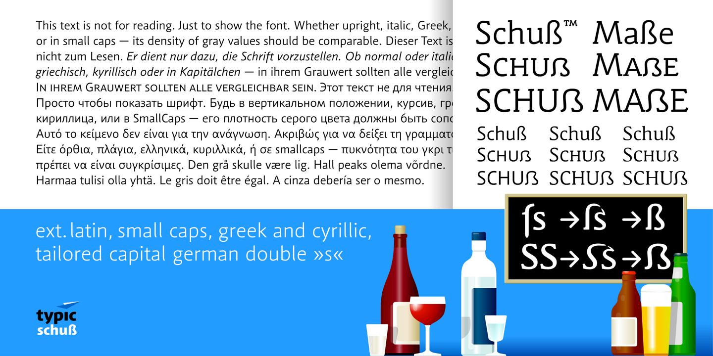 Schuss Sans Medium Italic Font preview